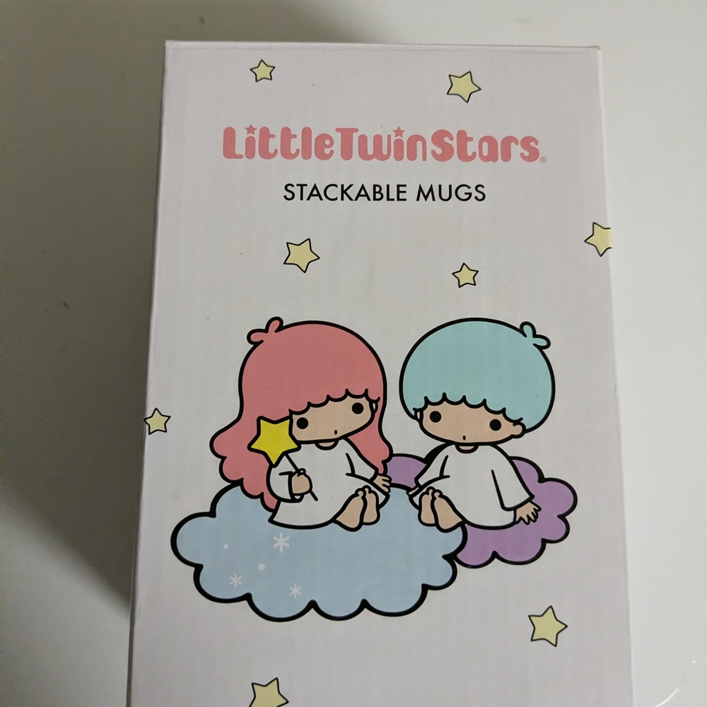 Little Twin Stars Stackable Mugs - Pink & Light Blue